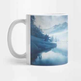 Winter Landscape Lake Mountains Mug